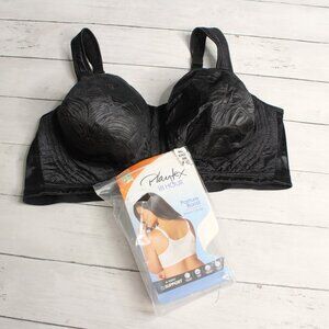 Playtex 18 Hour Women's Bra Plus Size 44D Wire Free Full Figure Black